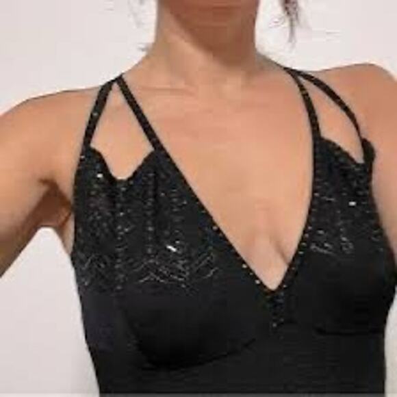 St. John. Evening Embellished Floral Knit Evening Dress Womens Size 6 NWT NEW - Picture 15 of 16